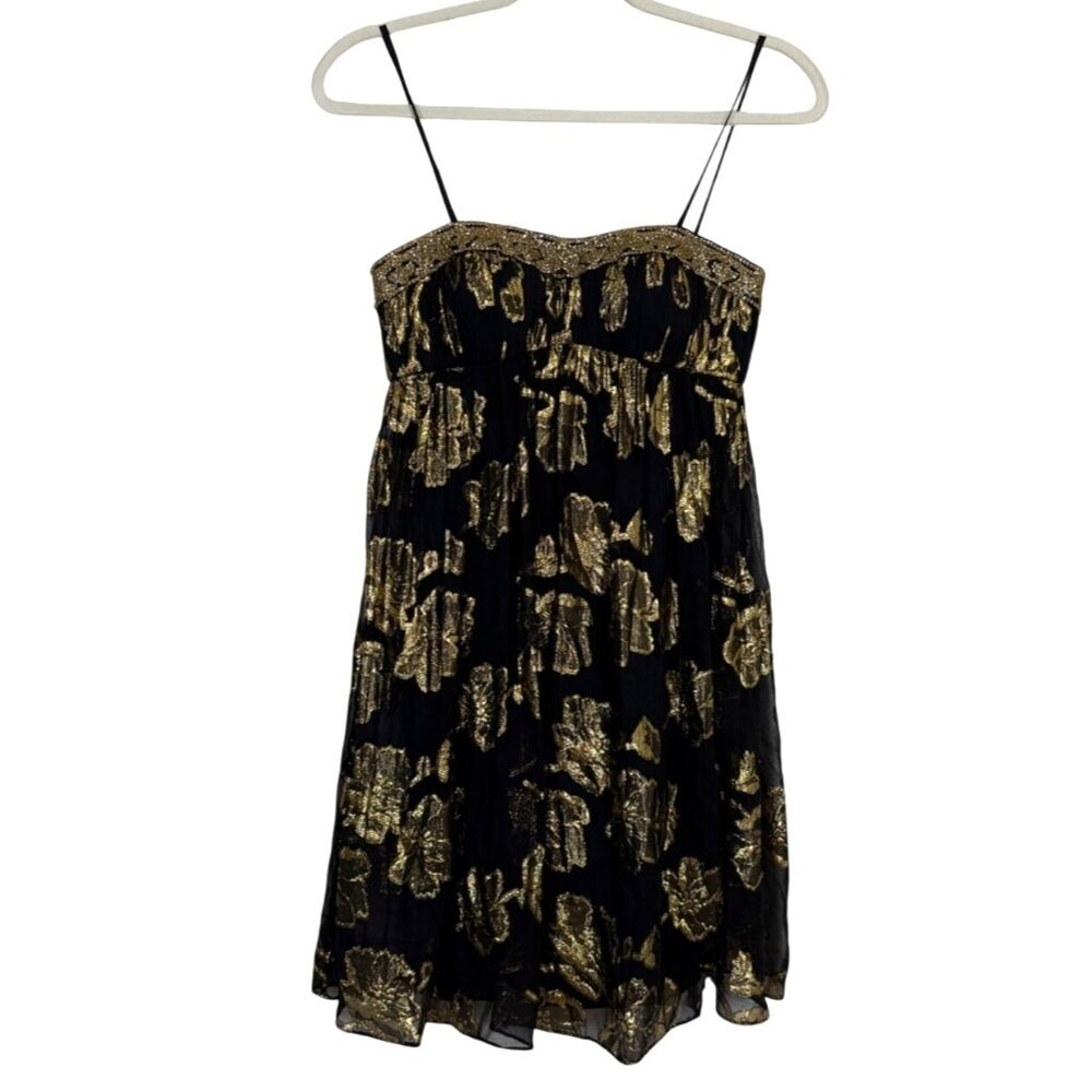 Cache Black and Gold Dress